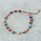 MULTICOLOR EVIL EYE BRACELET (ADJUSTABLE)
