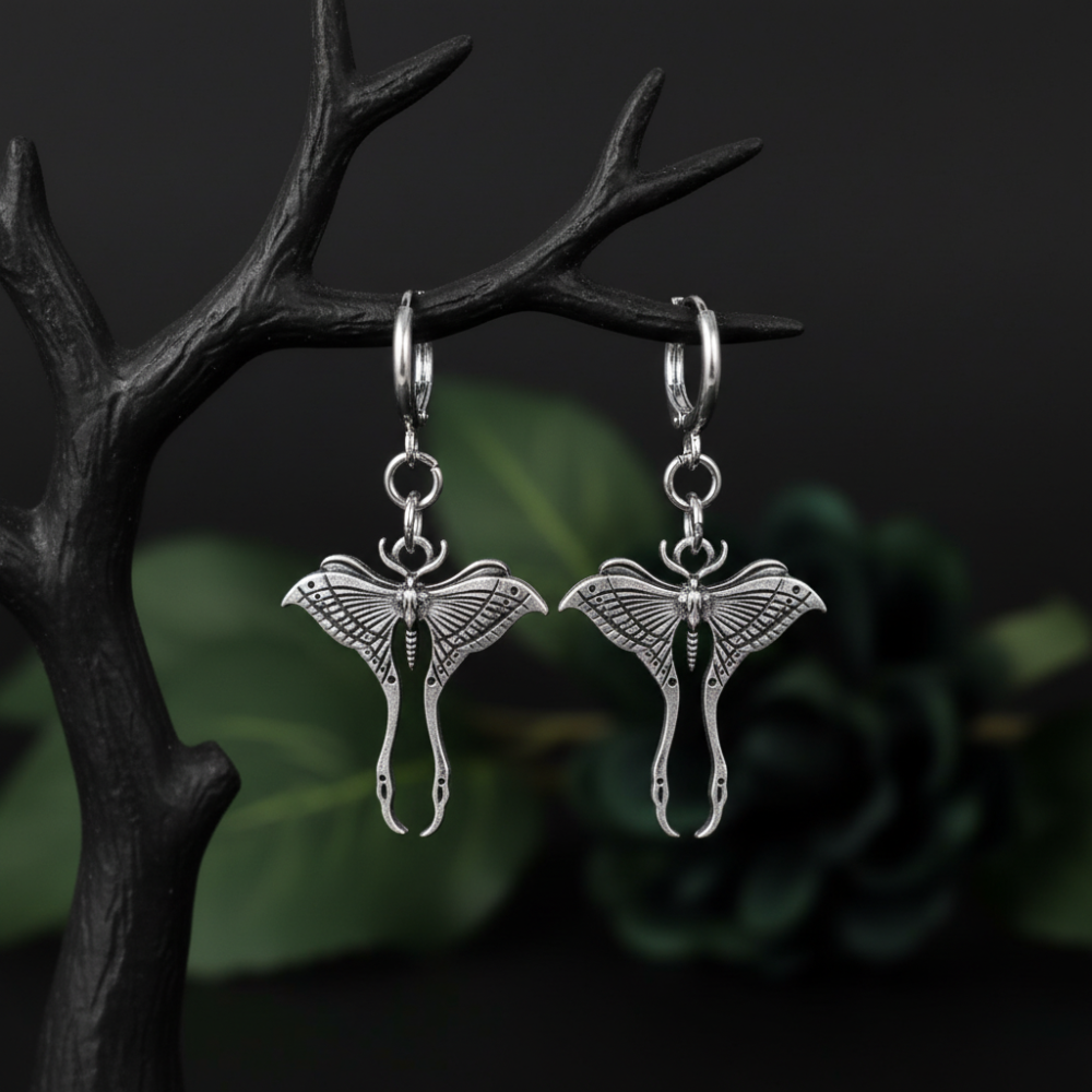 LUNAR MOTH EARRINGS (PAIR)