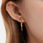 BABY CROCODILE EARRINGS (PAIR)
