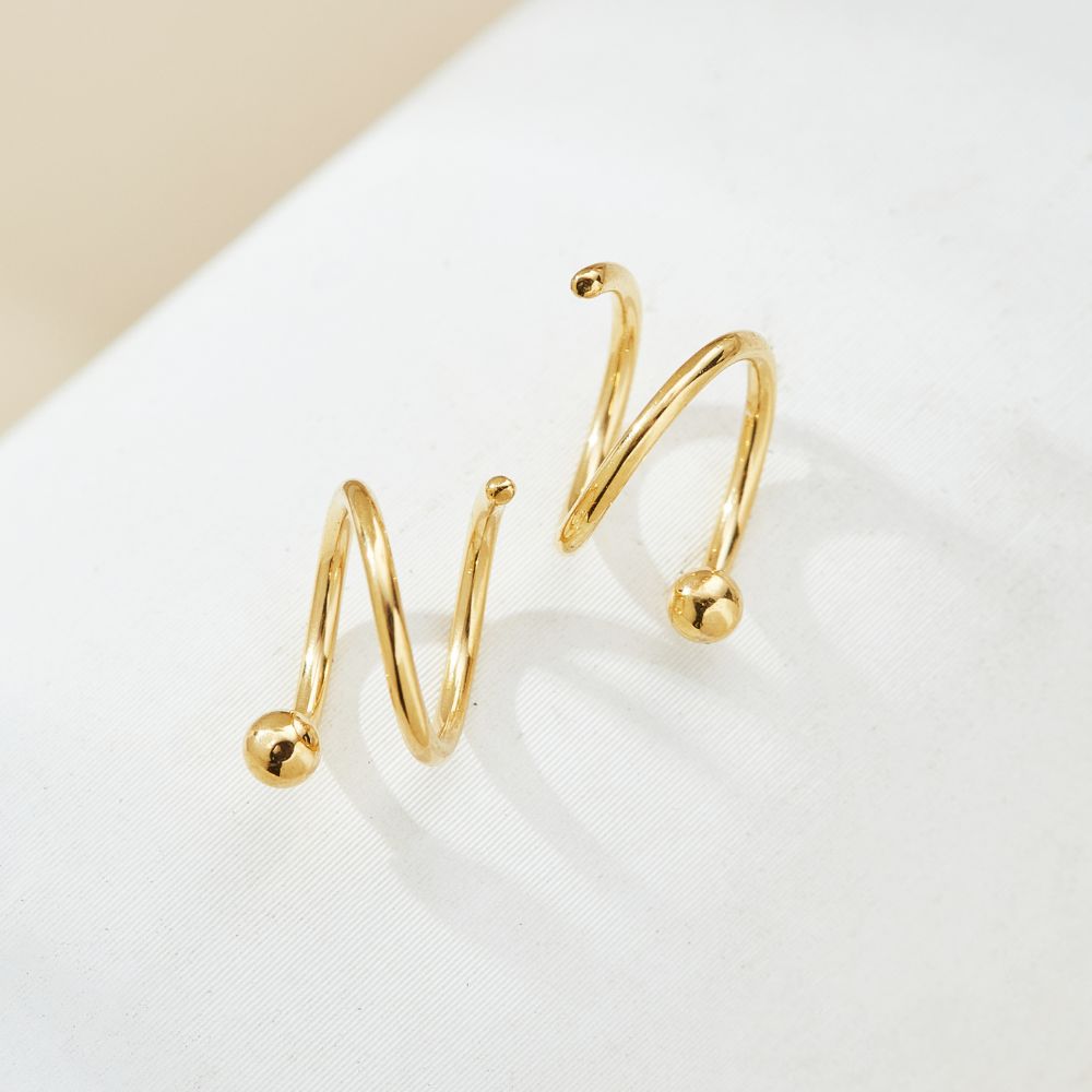 SOPHISTICATED TWIST EARRINGS (PAIR)