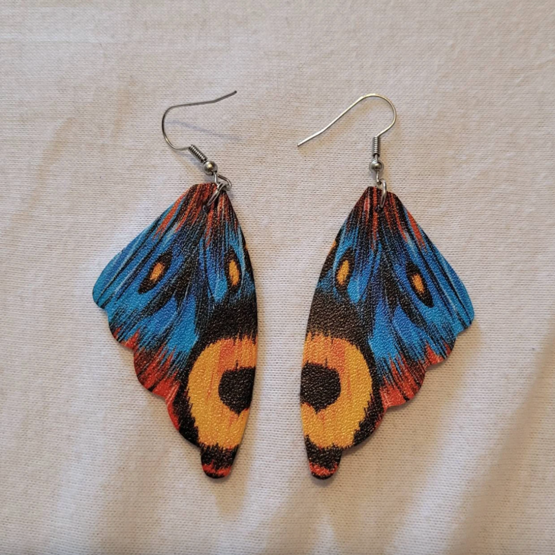 BUTTERFLY WINGS EARRINGS (PAIR)