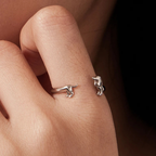 DAINTY DACHSHUND RING (ADJUSTABLE)