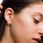 SPIKE GOLD EARRINGS (PAIR)