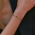 COLORFUL HEART BRACELET (ADJUSTABLE)