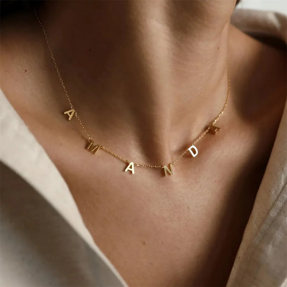 MINIMALIST LETTER NECKLACE