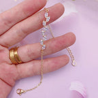 CRYSTAL LEAVES BRACELET (ADJUSTABLE)