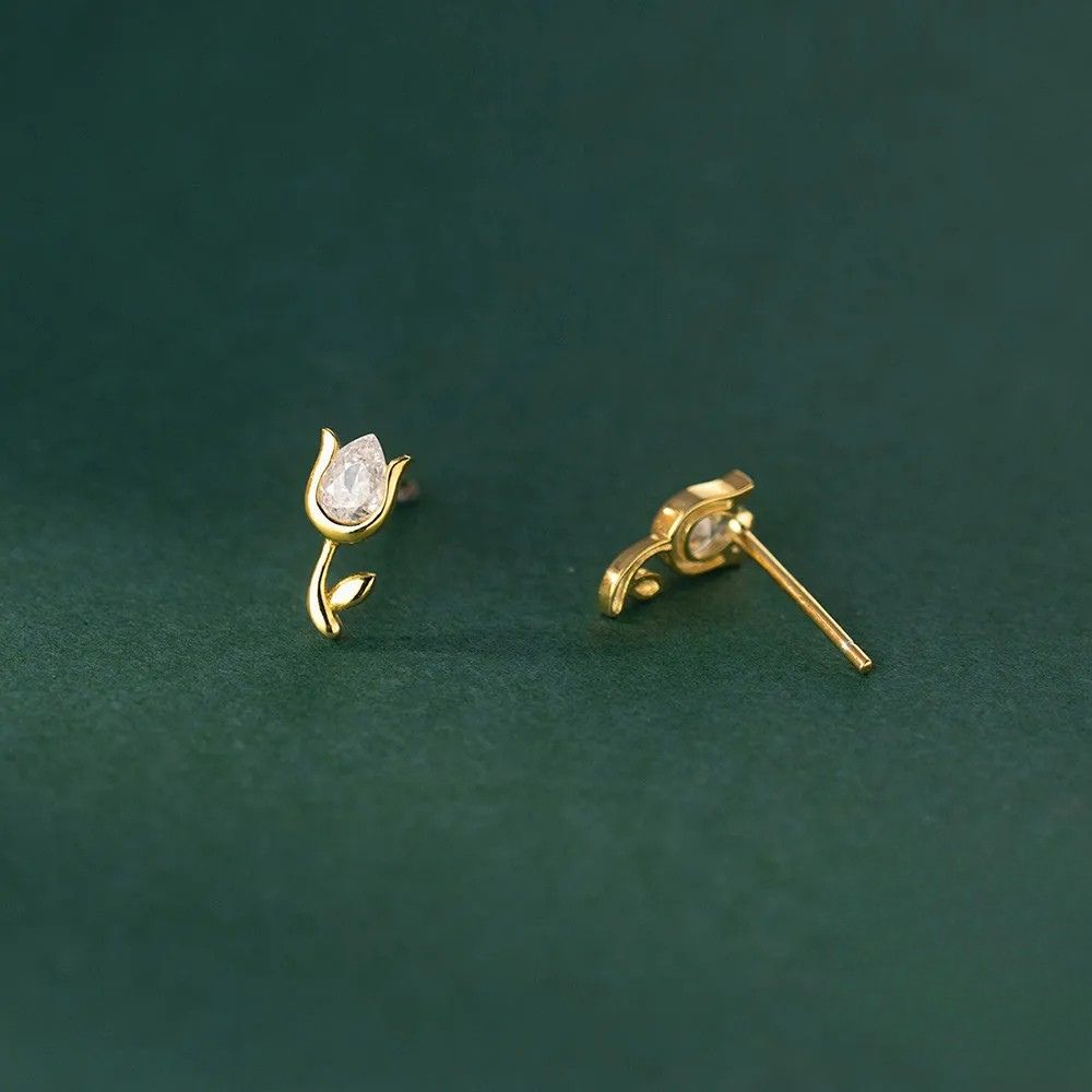 OPAL TULIP EARRINGS (PAIR)
