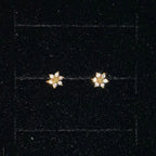 MINI SUNFLOWER CARTILAGE EARRINGS (PAIR)