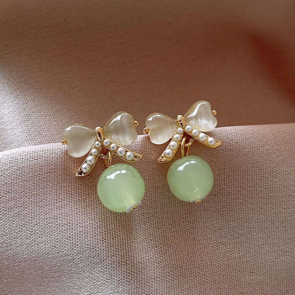 VINTAGE BOW KNOT EARRINGS (PAIR)