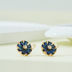 DAISY SAPPHIRE EARRINGS (PAIR)