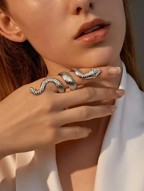 SERPENT RINGS (SET OF 4 - ADJUSTABLE)