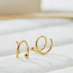 SOPHISTICATED TWIST EARRINGS (PAIR)