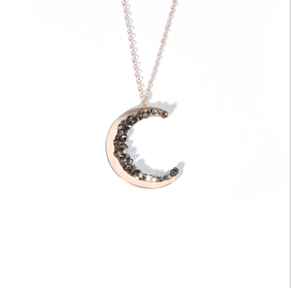CRYSTAL MOON NECKLACE