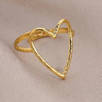 CUTOUT HEART RING (ADJUSTABLE)