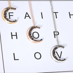 CRYSTAL MOON NECKLACE