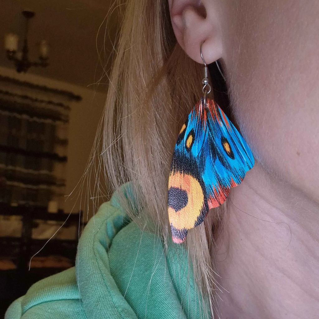 BUTTERFLY WINGS EARRINGS (PAIR)