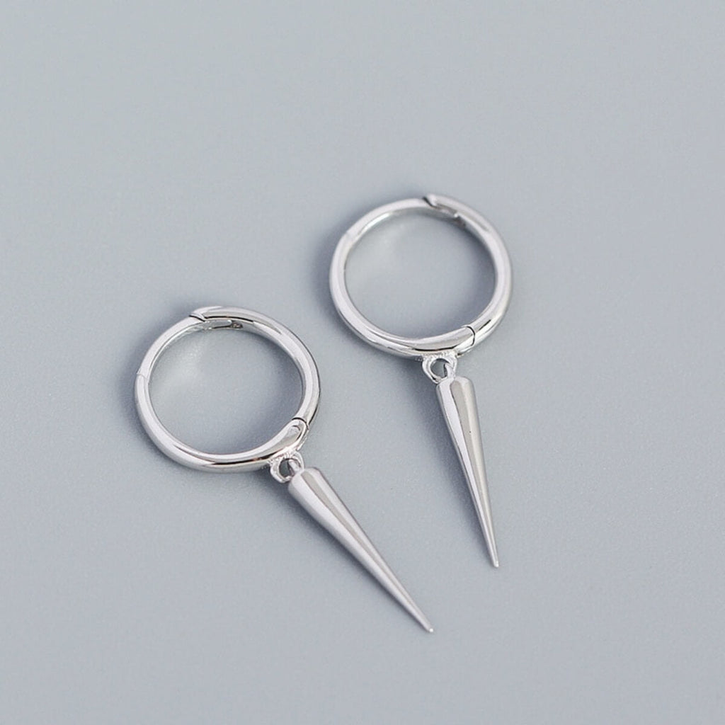 SPIKE HOOP EARRINGS (PAIR)