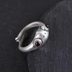 SILVER FROG RING (ADJUSTABLE)