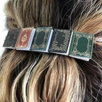 MINIATURE BOOK HAIR CLIP