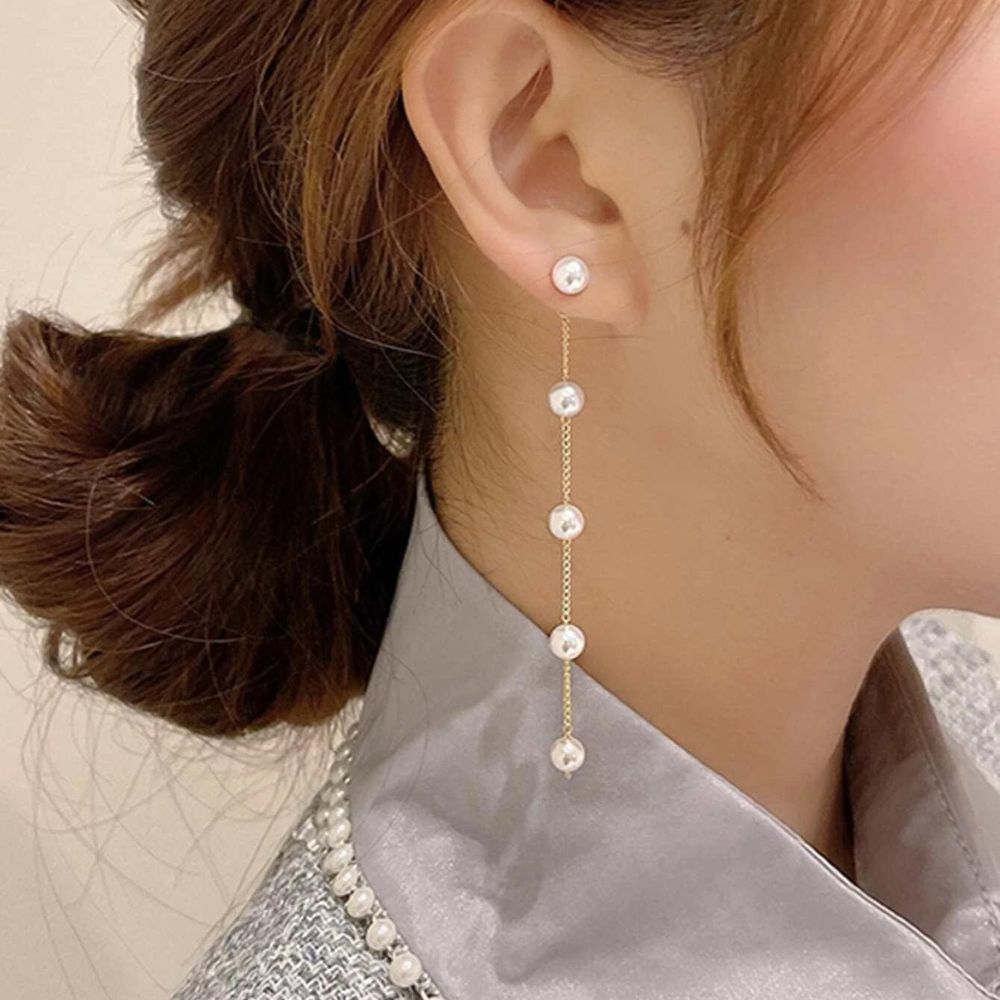 DANGLING PEARL EARRINGS (PAIR)