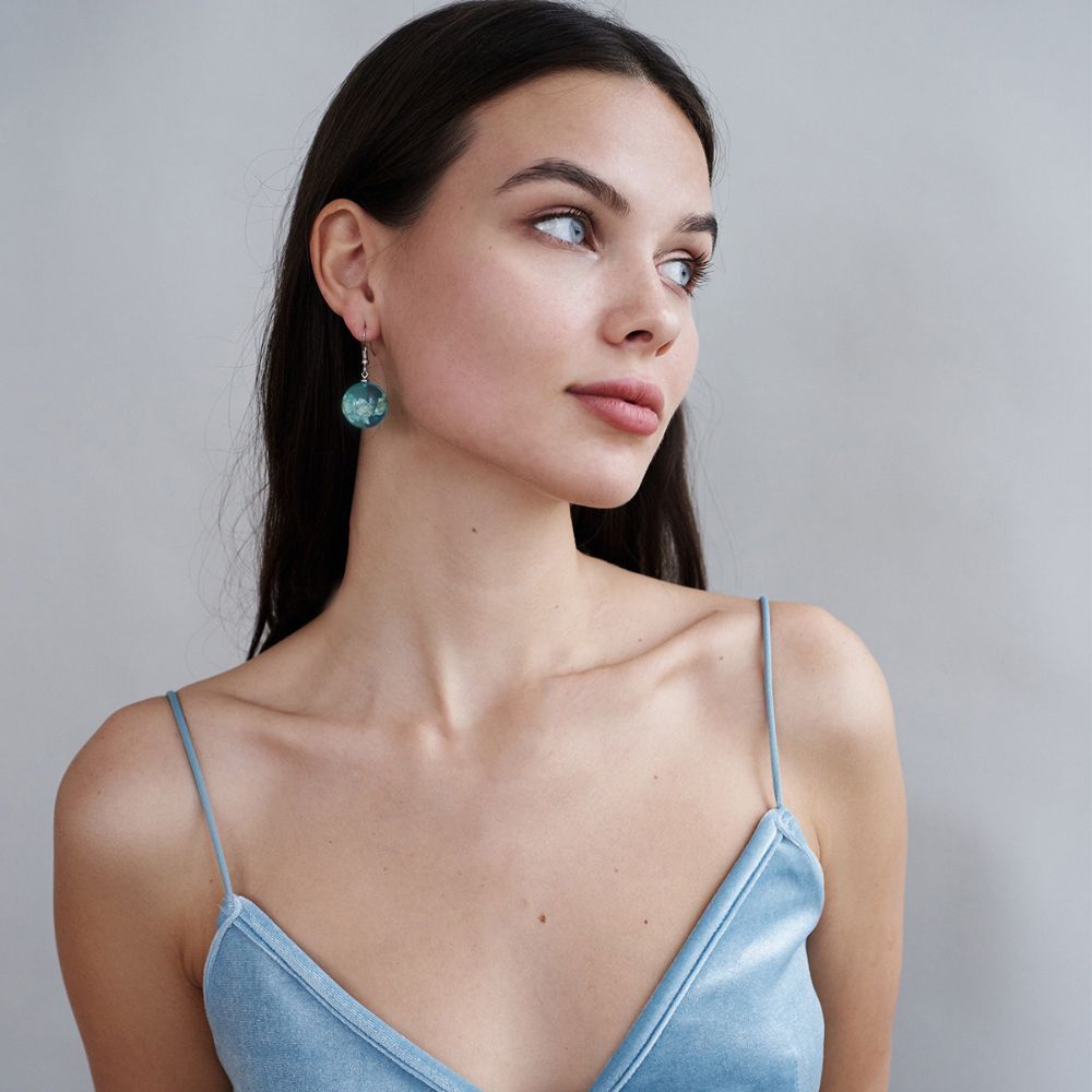SKY GLOBE EARRINGS (PAIR)