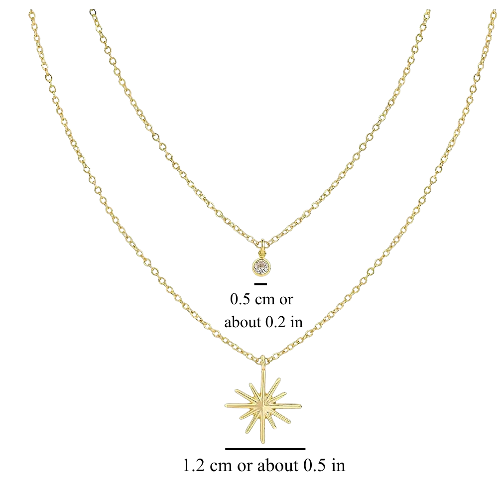 STARBURST LAYERED NECKLACE