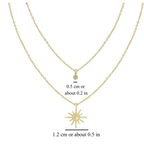 STARBURST LAYERED NECKLACE