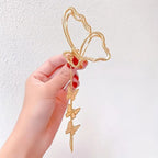 BUTTERFLY TASSEL HAIR CLIP
