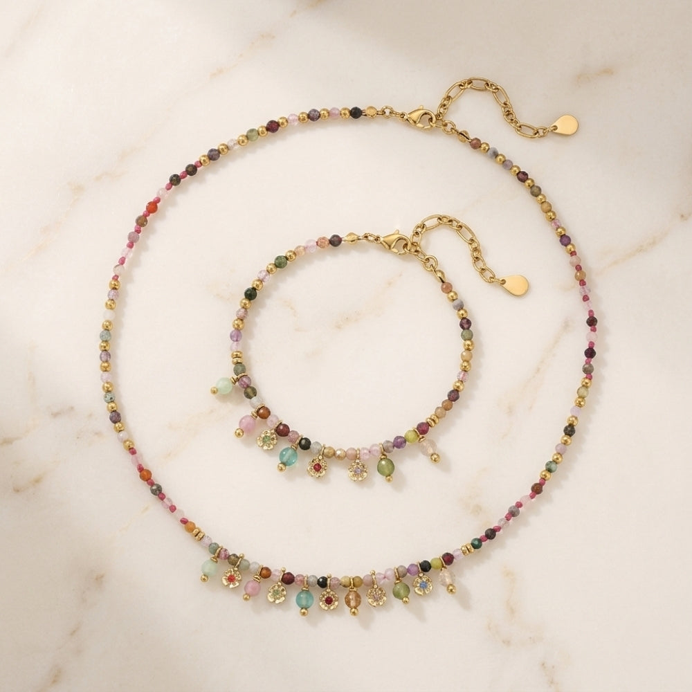 MIXED GEMSTONE SET