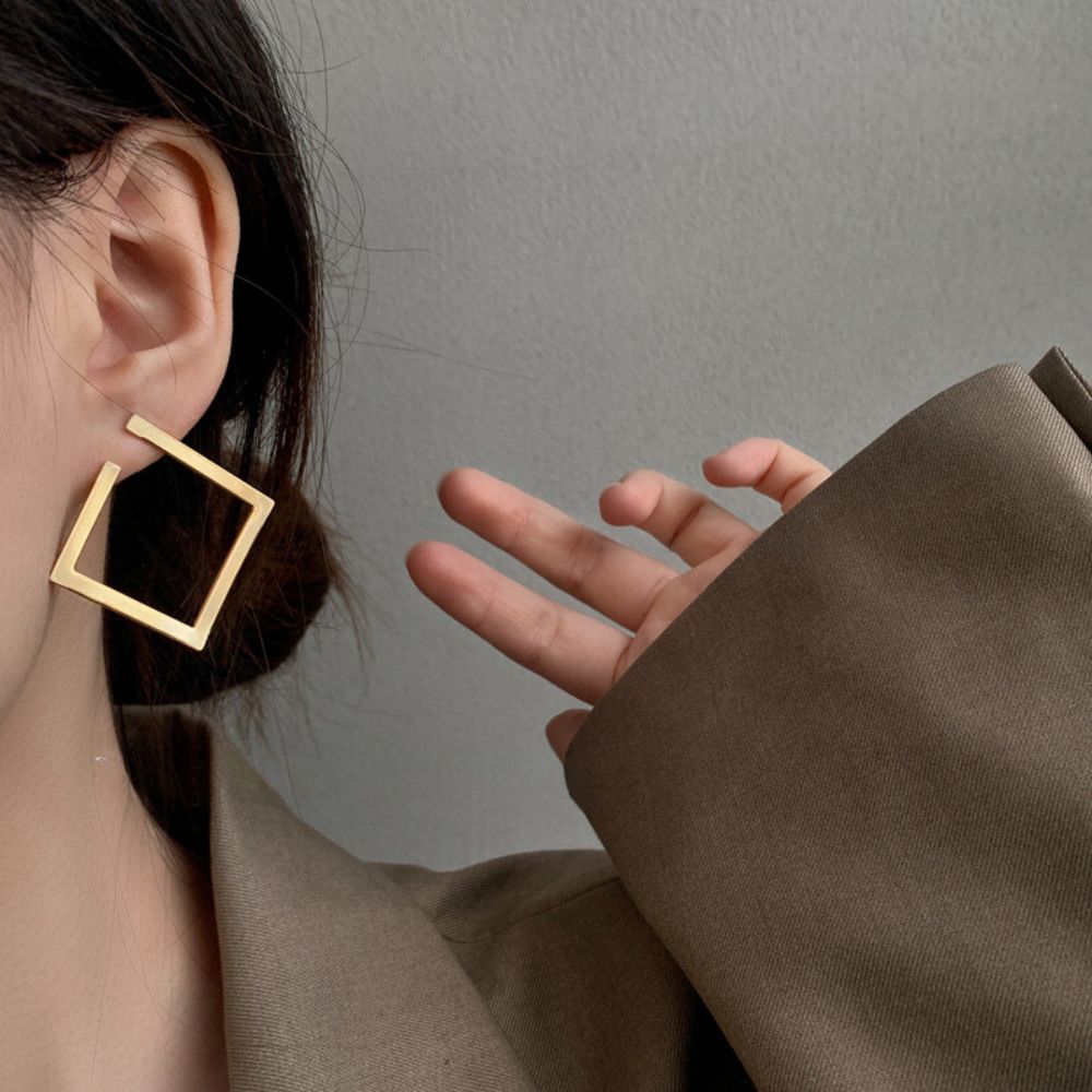 SQUARE HOOP EARRINGS (PAIR)