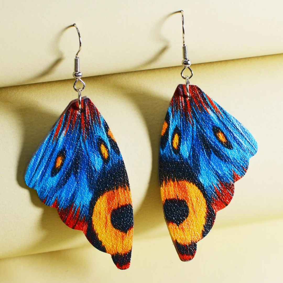 BUTTERFLY WINGS EARRINGS (PAIR)