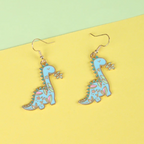 BLUE DINO EARRINGS (PAIR)