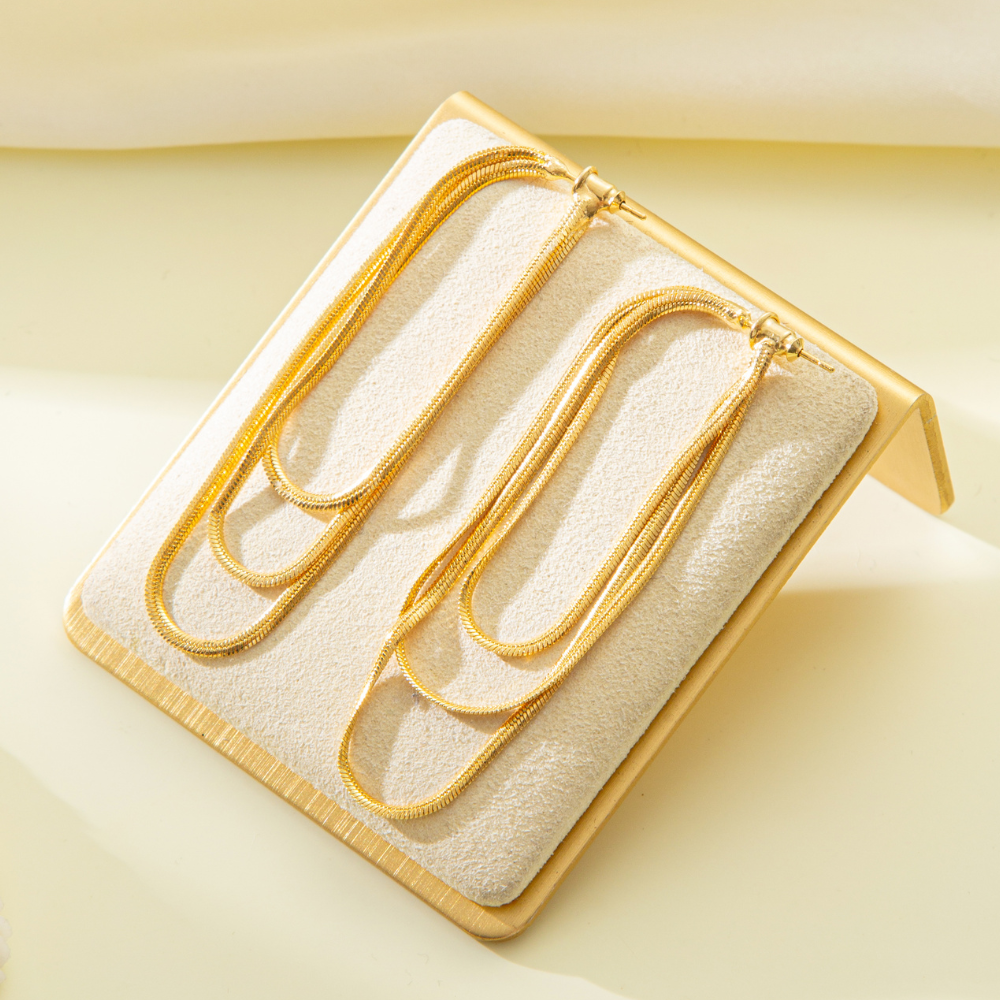 CHAIN TASSEL EARRINGS (PAIR)