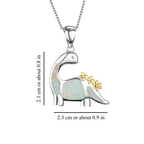 SILVER OPAL DRAGON NECKLACE
