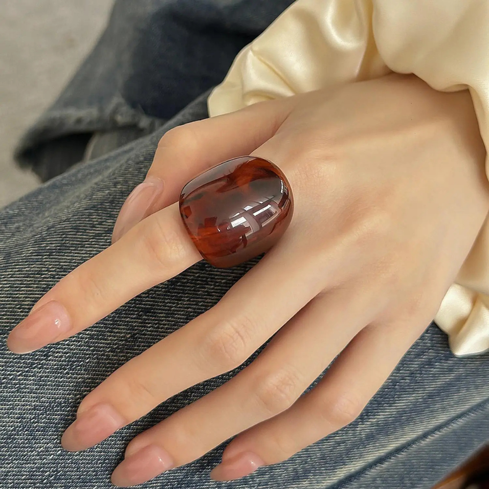 TAGUA NUT COCKTAIL RING