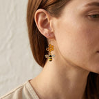 HONEYCOMB EARRINGS (PAIR)