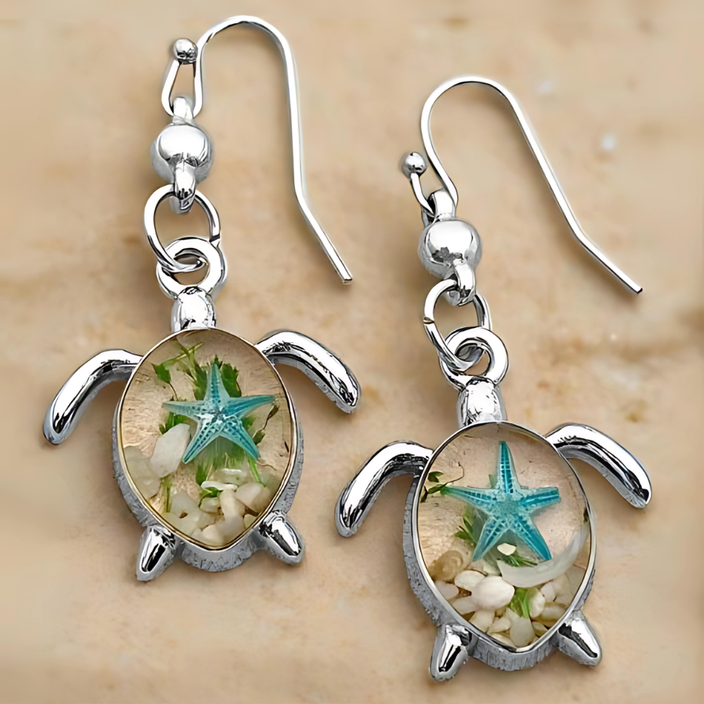 SEA TURTLE EARRINGS (PAIR)