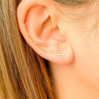 MINIMALIST CLIMBER EARRINGS (PAIR)