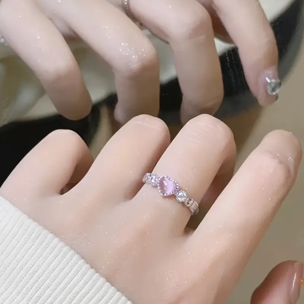 CHERISH HEART RING (ADJUSTABLE)
