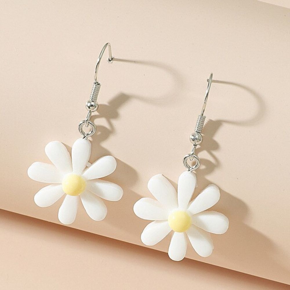 CANDY DAISY DROP EARRINGS (PAIR)