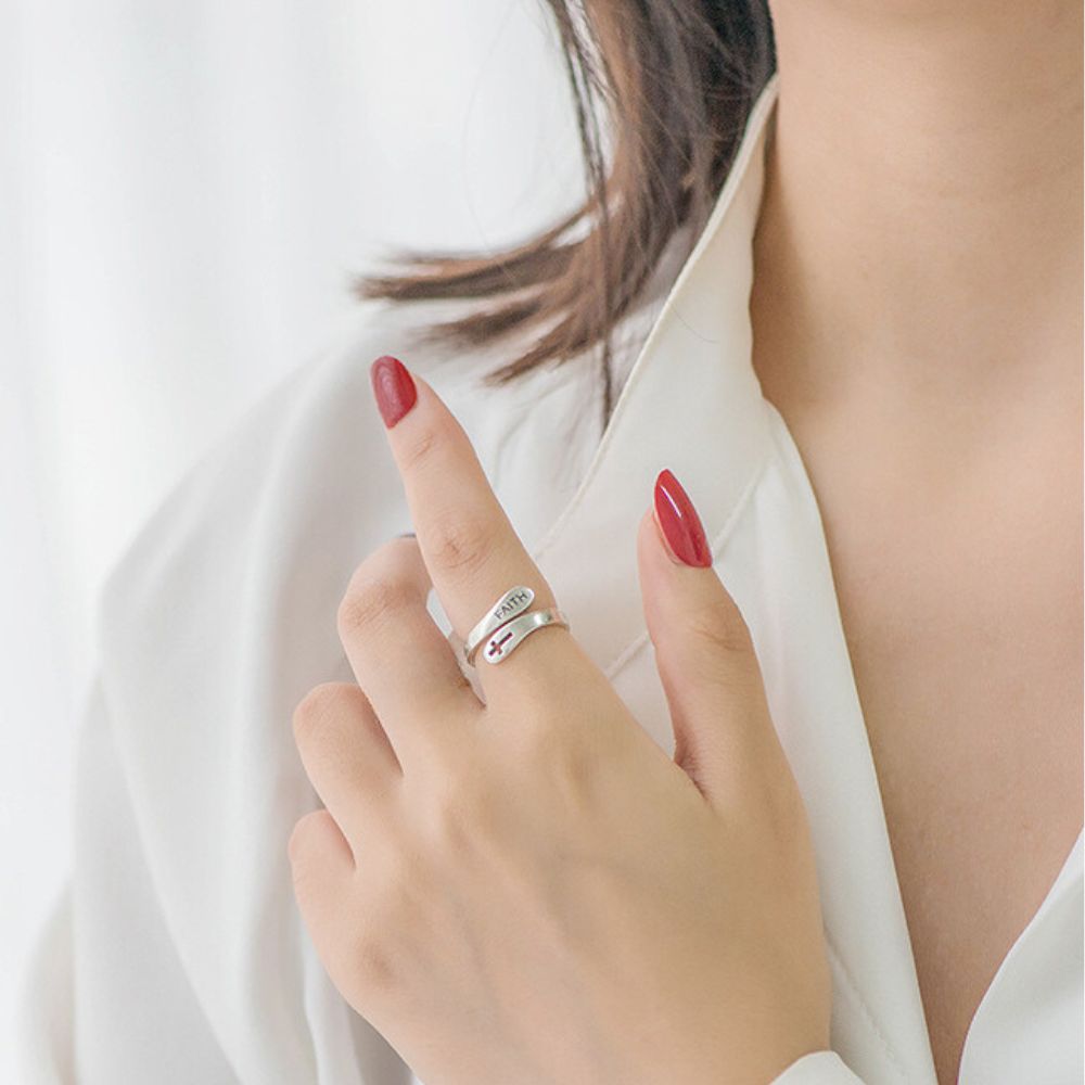 FAITH ADJUSTABLE RING (ADJUSTABLE)