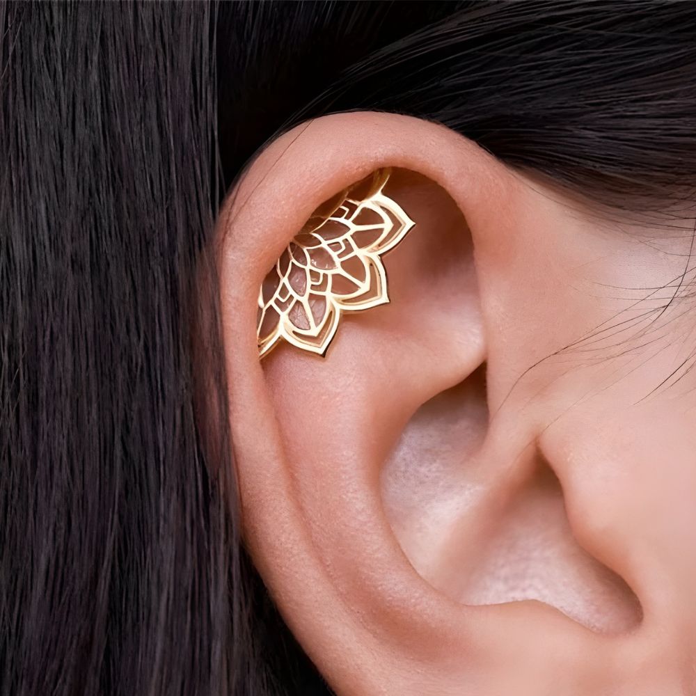 MANDALA HELIX EARRING