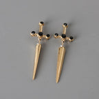 GOTHIC SWORD EARRINGS (PAIR)