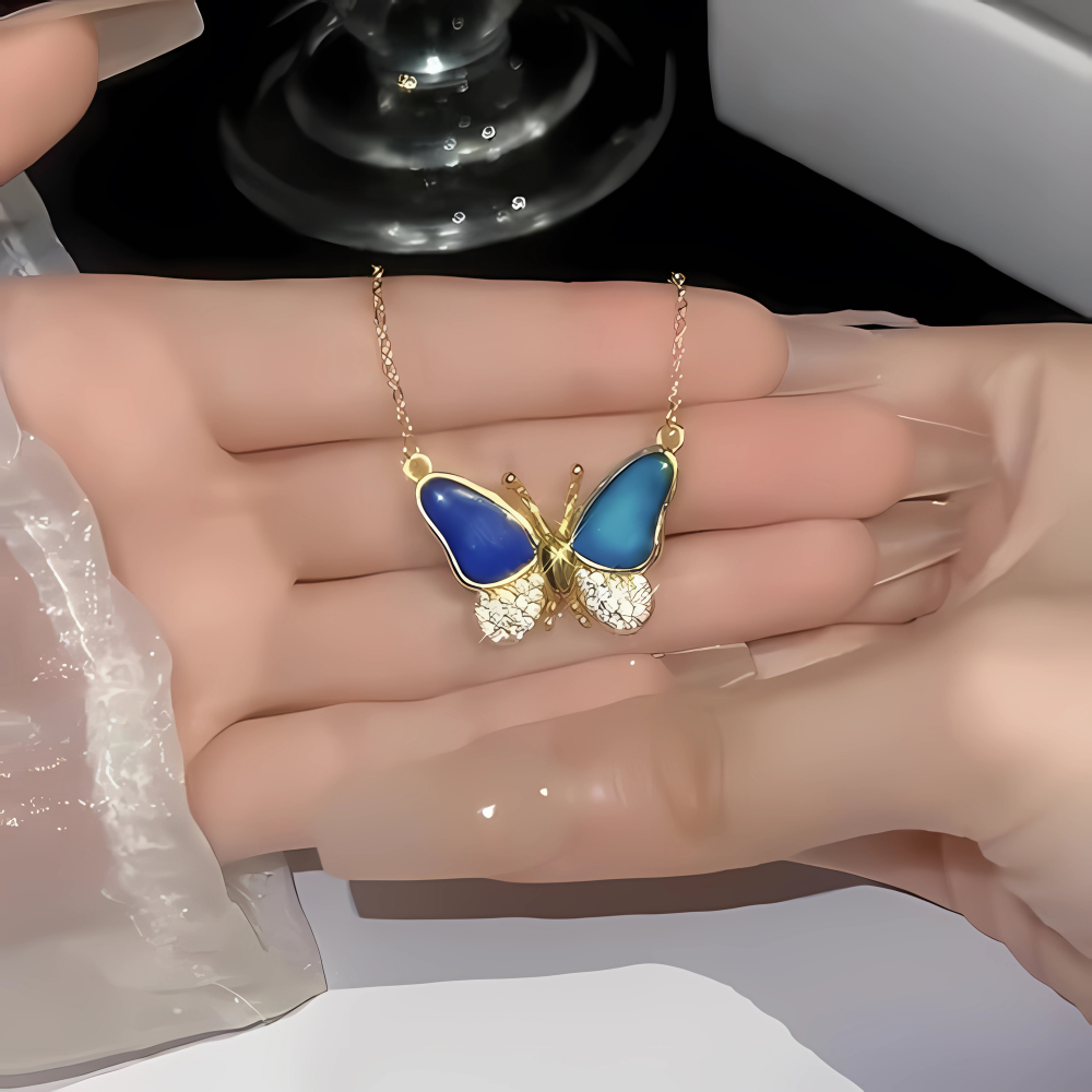 COLOR CHANGING BUTTERFLY NECKLACE