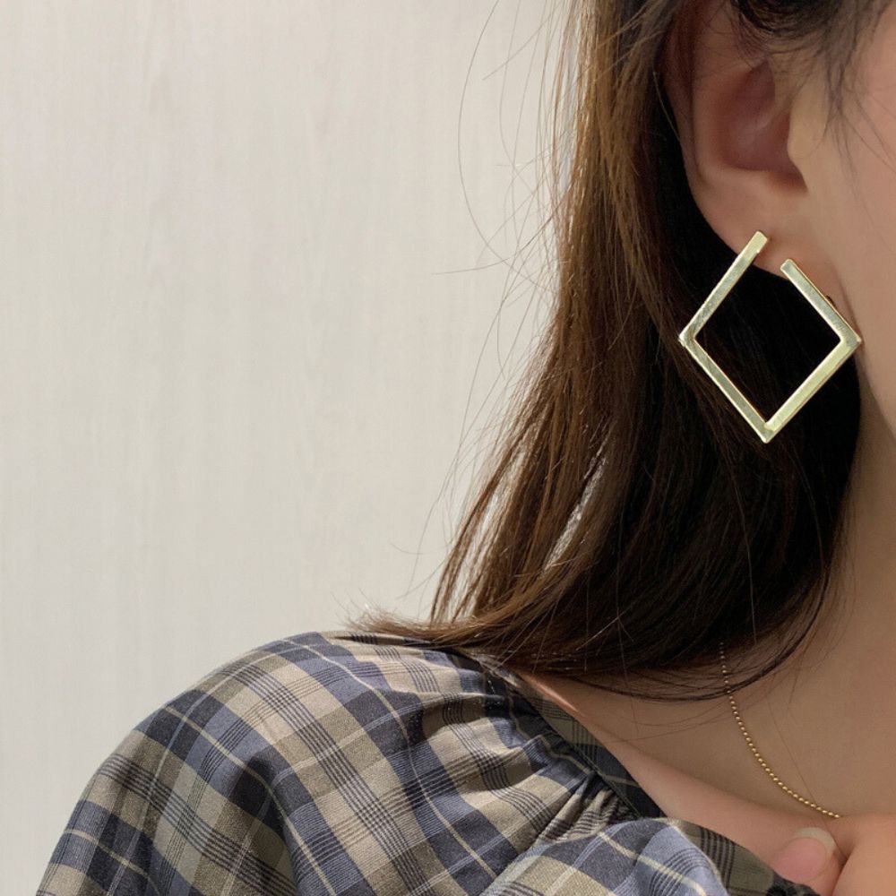 SQUARE HOOP EARRINGS (PAIR)