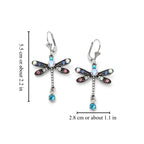 BLUE DRAGONFLY EARRINGS (PAIR)
