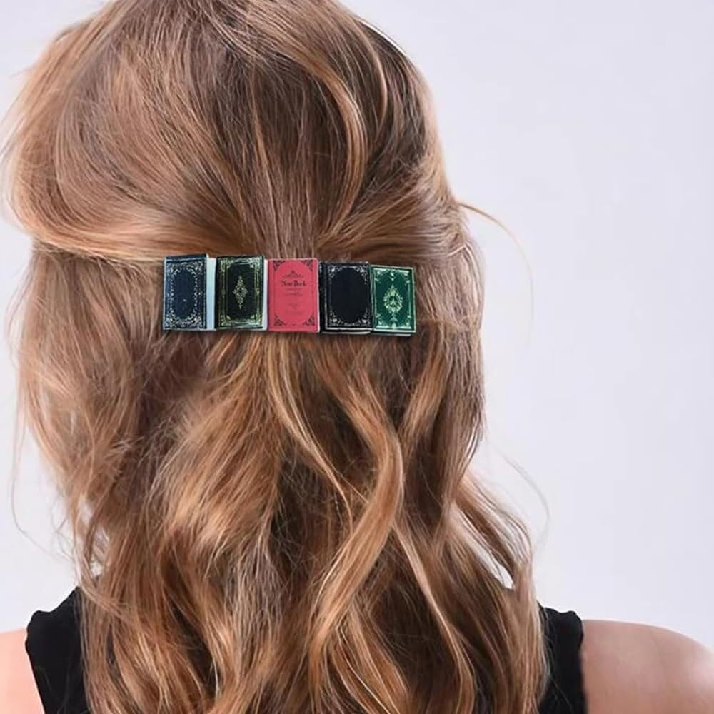 MINIATURE BOOK HAIR CLIP
