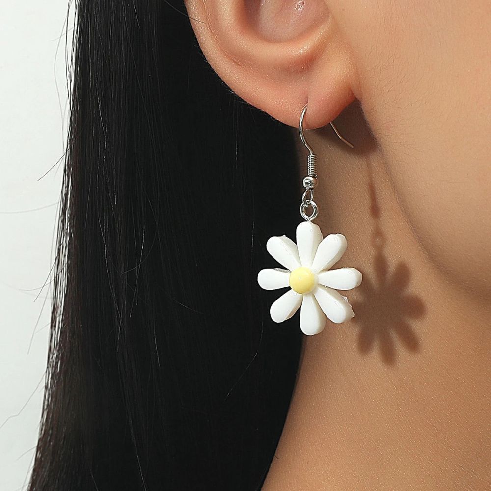 CANDY DAISY DROP EARRINGS (PAIR)