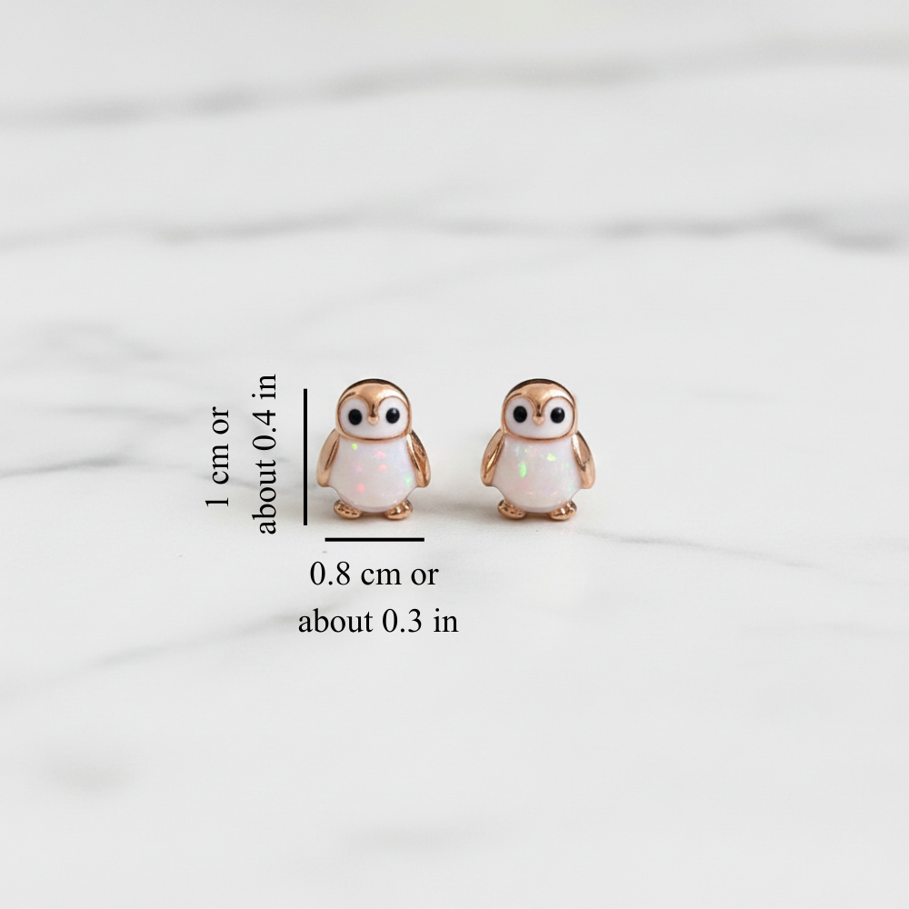 PENGUIN OPAL STUDS (PAIR)