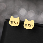 CUTE CAT EARRINGS (PAIR)